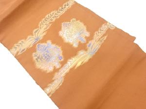 リサイクル 草花模様織出し名古屋帯